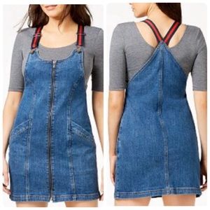 M1858 Marcelle Denim Jumper Dresses | Sz L